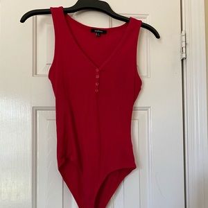 Red Bodysuit Tank
